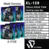 ICE Whale XL-120 ARGB PC Case Fan 120mm Infinity Mirror Design Motherboard Lighting Sync 4PIN PWM CPU Cooler Fan ventilador
