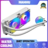 Manmu 240mm Liquid CPU Cooler 4pin PWM Fan 120mm RGB / AC Intergrated Water Cooling AM5 AM4 Intel 115x/1200/1700/2011/2066