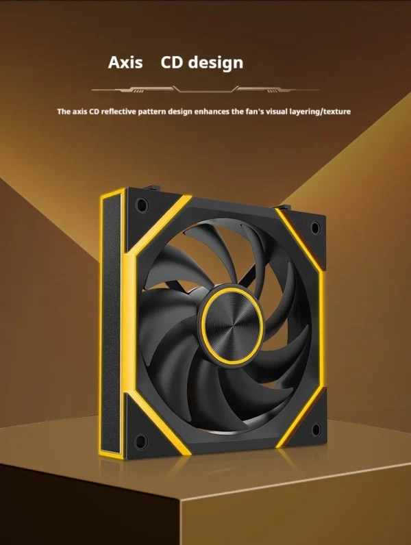 Star Brick P1 Jungle Leopard Interstellar SE Building Block Fan Triple ARGB 12cm Desktop Computer Wireless splicing fan