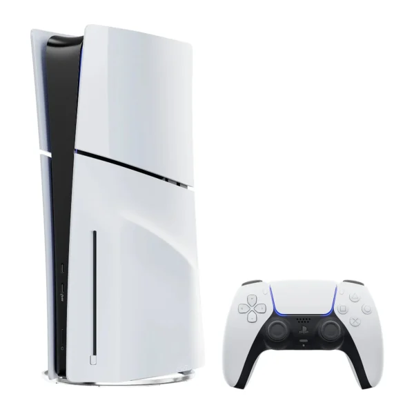 PS5 Slim Disc 2TB SSD Marvel's Spider-Man 2 Bundle, Two Controllers White and Midnight Black DualSense, Protective Case Included