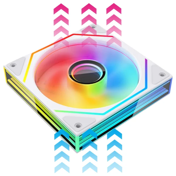 120mm ARGB PWM Silent Case Fan for PC Gaming CPU Cooler Cooling - Jungle Leopard Prism 6 Max