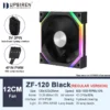 UPSIREN ZF-120 Computer Case Fan 12cm ARGB 4Pin PWM Quiet Cooling Fan 12V Large Air Volume 45CFM/600-1500RPM Use 26 lamp beads