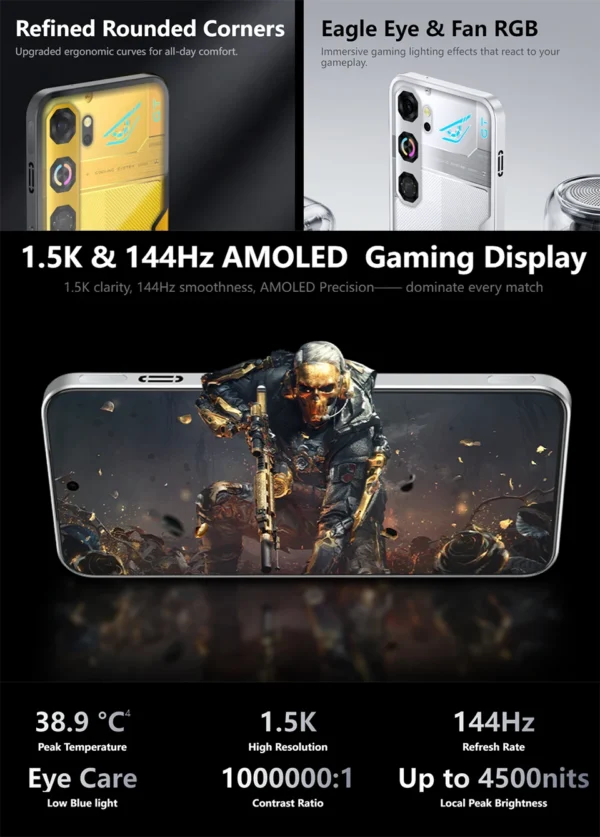 Nubia Smartphone Neo 5 GT, Built-in Fan, Gaming Trigger (Touch)