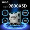 AMD Ryzen 7 9800X3D New Gaming CPU 8-Core 16-Thread 5.2GHz L3=96M 4NM TDP 120W R7 9800x3d Socket AM5 100-100001084 But Not Fan