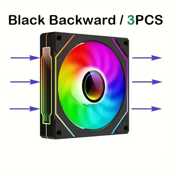 PRISM IV PRO Case Cooling Fan 120mm 5V 3 PIN ARGB, 12V 4 PIN PWM, for CPU & Case,Infinity Mirror Series,1650 RPM, 65 CFM