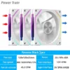 LDPCSJ Prism 4RS 120mm ARGB PC Case Fan with Infinity Mirror Design Motherboard Sync 4PIN PWM CPU Cooler Ventilador