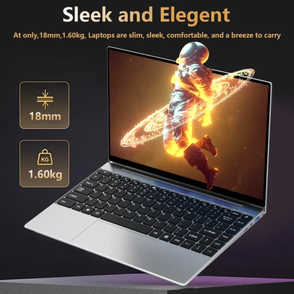 LENO 14.1" Portable Laptop Computer Intel Core i7 8650U  Windows 11 Pro 32GB DDR4 1TB 512GB 2TB SSD Notebook PC Gaming Laptops