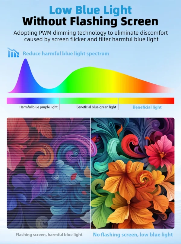 UPERFECT 18.4 inch 4K QLED Portable Monitor Gaming Computer Display Ultra-Slim Extend Screen For PS5/4 Switch Laptop PC Mac Xbox