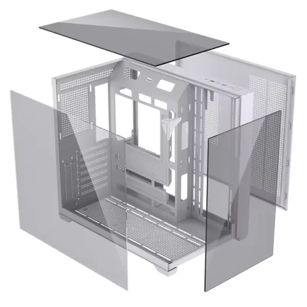 White PC Case Chassis Full Tower with Fan USB3.0 ATX M-ATX Mini ITX Gaming Cabinet Plastic CPU Stocked Computer Cases & Towers