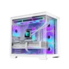 White Panoramic Sea View Room Chassis (360 Water Cooling/10 Fan Positions/ATX/Type-C Interface)