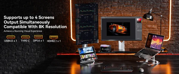 GMKtec K12 Gaming Mini PC AMD Ryzen 7 H 255(Upgraded 8745HS) Desktop Mini Computers Radeon 780M WiFi 6E/BT5.2, USB-C,  Barebone