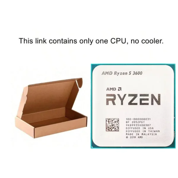 AMD Ryzen 5 R5 3600 3.6GHz 6-Core 12-Thread CPU Processor LGA AM4