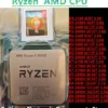 R3-3100 3300X R5-2600X R5 3500 3600X 5600X R7-2700X 3700 R7 3800X R9-3900X 3950X 5900X 5950X Ryzen AMD CPU