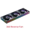 JONSBO ZA-120/240/360 Computer Case Fan 12CM 5V ARGB 120mm Monolithic Structure Water-Cooled Fan  PWM Forward/Reverse Fan Kits