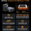 GMKtec K12 Gaming Mini PC AMD Ryzen 7 H 255(Upgraded 8745HS) Desktop Mini Computers Radeon 780M WiFi 6E/BT5.2, USB-C,  Barebone