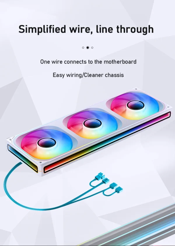 JONSBO ZB-120/240/360 Case Fan 12CM ARGB Desktop Computer Cooling Fan Conjoined Structure Cold Exhaust Fan