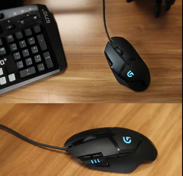 Logitech G402 Wired Gaming Mouse, Ergonomic, High Precision, Suitable for E-Sports and Office, Compatible with Laptops