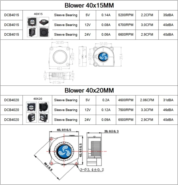 30MM 40MM 50MM 60MM 75MM 97MM Cooling Fan Brushless Motor Case Fan Blower Fan Humidifier FanInduction Cooker Fan DC5V 12V 24V