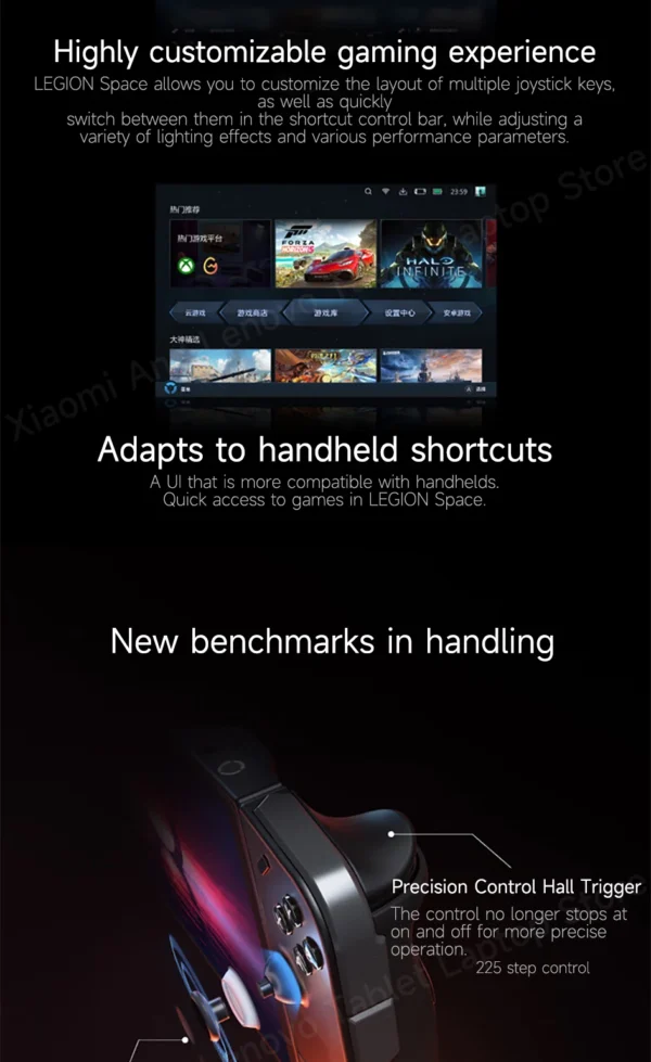 Lenovo LEGION Go Original Handheld game console PDA/PPC AMD Ryzen Z1 Extreme 8.8" 2.5K 144Hz Support FPS mode Portable laptop