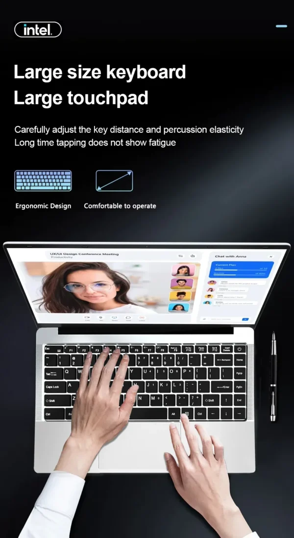 2026 New Office i7 Laptop Intel Core i7-8650U Windows 11 Pro 12GB RAM 1TB/2TB SSD 4K HD NoteBook Study Laptops