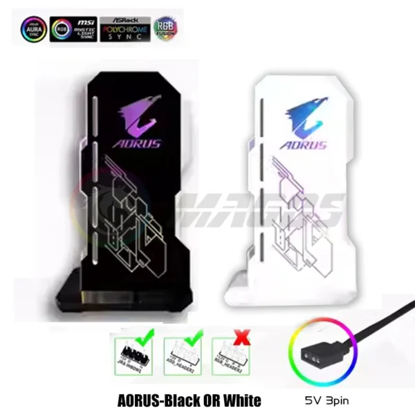 4090 GPU Holder Jack Support 40 Series VGA Bracket RGB Flow MSI AORUS ROG TUF Belief Anime Characters PC Assemble MOD