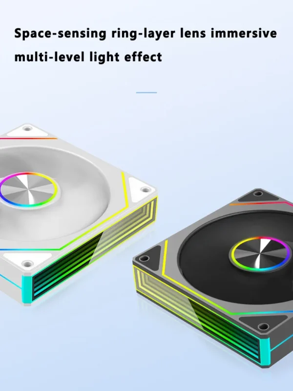 ICE Whale 4RS PLUS 14CM ARGB Chassis Fan 650-1500RPM Air-Cooled PC Cooling Fan