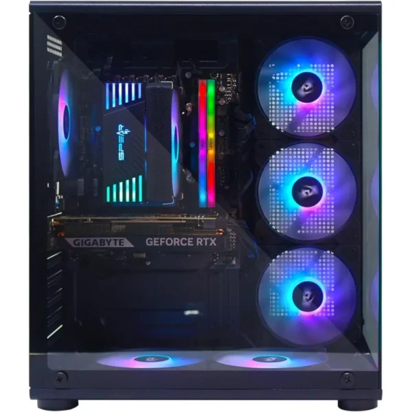 Gaming PC – i5-14400F, RTX 5050 8GB Triple-Fan, 32GB DDR5, 1TB NVMe SSD 3300MB/s, 600W PSU, ARGB Case with 6 ARGB Fans & Remote