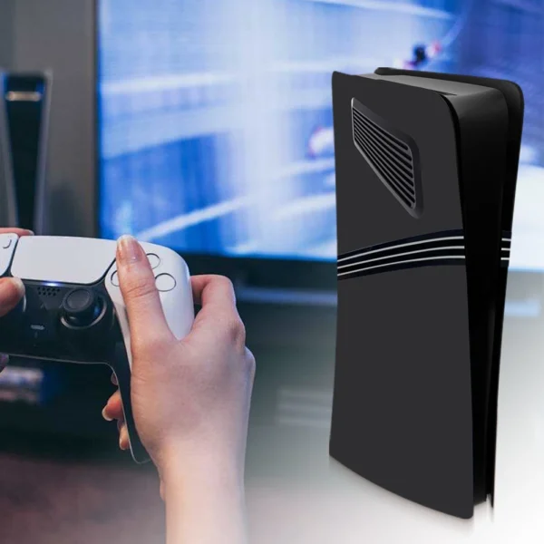For PS5 Pro Faceplate Case Cover ABS Hard Case Protective Shell with Cooling Vent for PS5 Pro Disc/Digital Edition Accessories