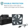 120x120x25mm 80x80x25mm 12V USB Power Cooling Case Fan For Receiver DVR Xbox TV Box Router