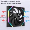 ICE Whale IW-14 Computer Chassis Fan 14cm ARGB 4 Pin PWM Quiet Cooling Fan 12V Large Air Volume 61.5CFM/800-1800RPM Ventilator