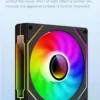 UPSIREN UF-1 PRISM 4 PRO Computer Chassis Fan 12cm ARGB 4 Pin PWM Quiet Cooling Fan 12V Large Air Volume 45CFM/600-1500RPM