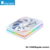 JONSBO XA-360/120 12CM ARGB Case Fan (Dual Bezel Lighting Effect/Color Blocking/Aura Sync/PWM Male/Female Connectors)