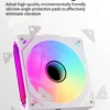 Teucer 12cm Silent PWM Control Fan 5V 3Pin ARGB with AURA SYNC 4Pin Chassis Fan for PC Case Water Cooling