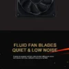 MANMU Case Fans Air Cooling Fixed Color Rainbow Rgb Cooling Fan 120mm Computer Case Cooling Fans 2pin