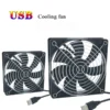 120x120x25mm 80x80x25mm 12V USB Power Cooling Case Fan For Receiver DVR Xbox TV Box Router