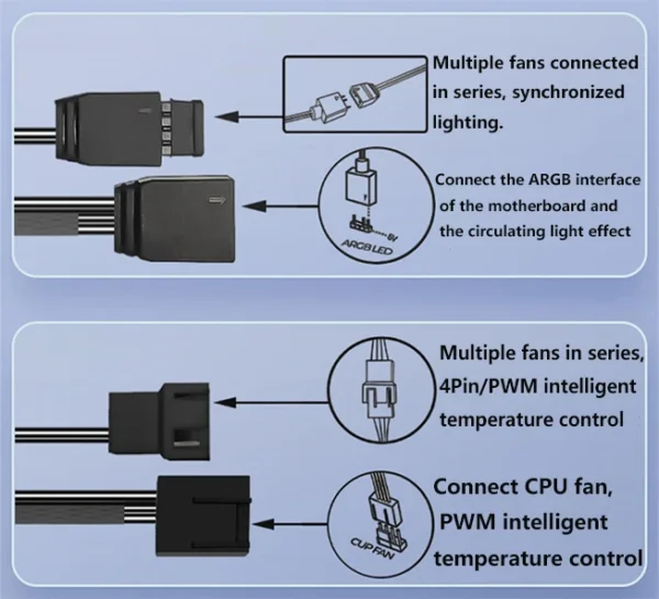 ARGB PC Case Fan 120mm Infinity Mirror Design Motherboard Lighting Sync 4PIN PWM CPU Cooler Fan ventilador Air-cooler mute fans