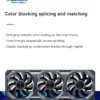 JONSBO XA-360/120 12CM ARGB Case Fan (Dual Bezel Lighting Effect/Color Blocking/Aura Sync/PWM Male/Female Connectors)