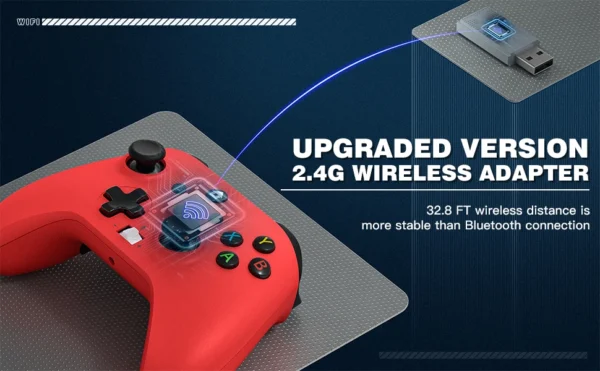 Gaming Controller for Xbox One/Series S/X/PC Console Joystick Wireless 2.4G Remote Control Gamepad supports Windows 7/8/10 Above