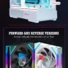 JUMPEAK DS120 Face-Changing ARGB Cooling Fan 360mm 240mm Modular Stackable Splicing 120mm RGB Fans For Gaming PC Case CPU Cooler