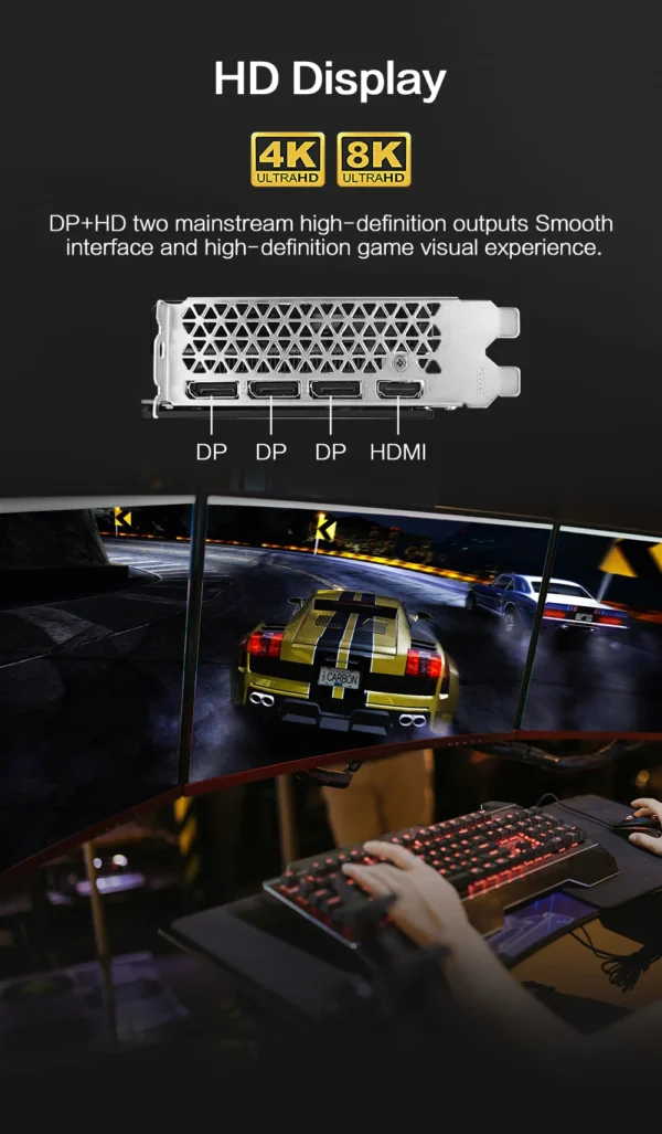 MLLSE RTX 3060Ti 8GB Graphics Card GDDR6 256Bit PCI Express 4.0 ×16 8Pin NVIDIA GPU Rtx 3060Ti Gaming Video Card Placa De Video