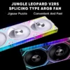 120mm ARGB Case Fan with Dual Side Infinity Mirror Cableless 360mm For Computer Water Cooler | Jungle Leopard Interstellar V2RS
