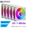 UPSIREN UF-1 PRISM 4 PRO Computer Chassis Fan 12cm ARGB 4 Pin PWM Quiet Cooling Fan 12V Large Air Volume 45.2CFM/600-1500RPM