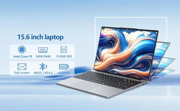 15.6" Gaming Laptop Computer Windows 11 Intel Core i9 10980HK PC Gamer 16GB RAM Fingerprint Unlock Notebook PC Backlight Laptops