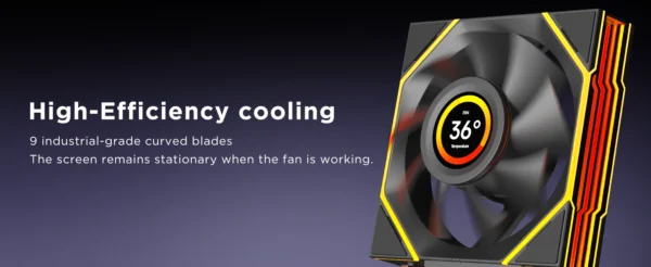 Interstellar V4-LCD 1.5 Inch 60Hz Customize Screen Modular Splicing Infinity Mirror 120mm CPU Case LCD Fan Jungle Leopard