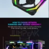JUMPEAK CS120 ARGB Cooling Fan 240mm Modular Stackable Splicing PWM Silent 120mm RGB Fans For Gaming PC Case CPU Water Cooler