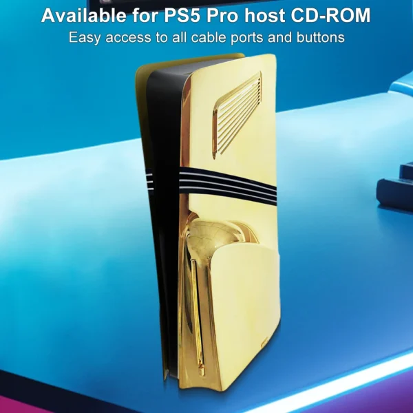 For PS5 Pro Faceplate Case Cover ABS Hard Case Protective Shell with Cooling Vent for PS5 Pro Disc/Digital Edition Accessories