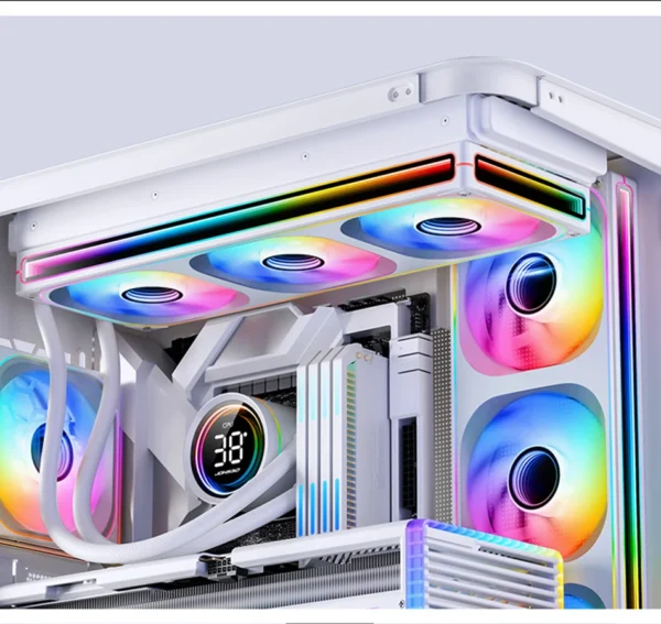 JONSBO ZB-120/240/360 PC Case Fan 120mm 5V ARGB Conjoined Structure Cold Exhaust Fan Kits Forward/Reverse