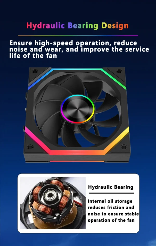 ICE Whale WX-3 Wireless Splicing Fan ARGB Air-Cooled Cooling Accessories 1600RPM 12CM Chassis Fan