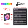 PC case fan 120mm ARGB mirror cycling lighting effect CPU cooling fan 4-pin PWM 58.36CFM fan for computer water cooling