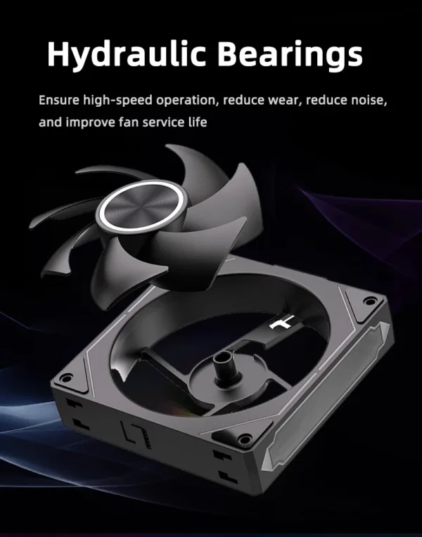 Coolcirc DL-2 120mm ARGB Cooling Fan Modular Wireless Stackable Splicing 800-2000RPM PWM Silent for Gaming PC Case Water Cooler